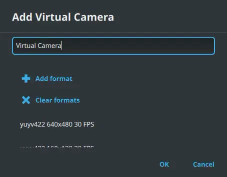Configuring the virtual camera